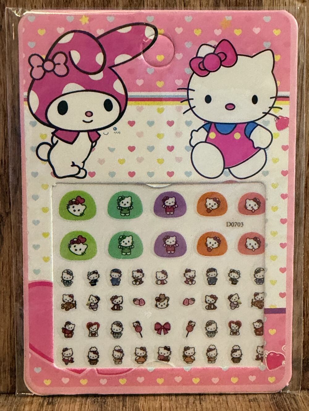 #HK-730 Hello Kitty Nail Stickers  - Kids Nail art